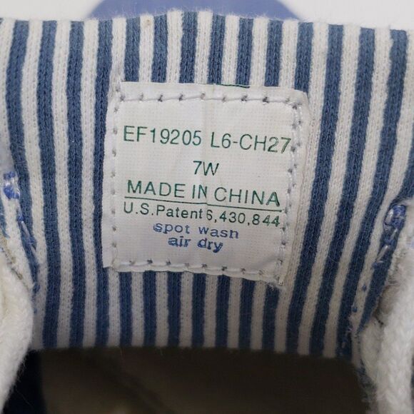 Grasshoppers Womens Casual Blue Canvas Walking Shoes, Size 7W - Picture 2 of 8